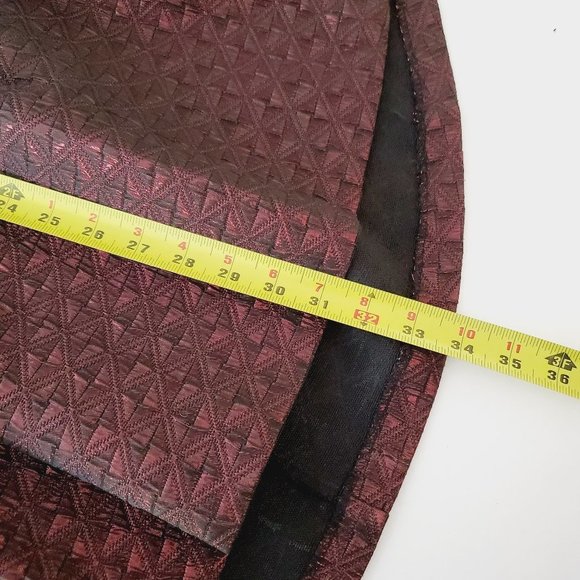 BCBG Metallic Burgundy A-Line Party Dress - Picture 9 of 10